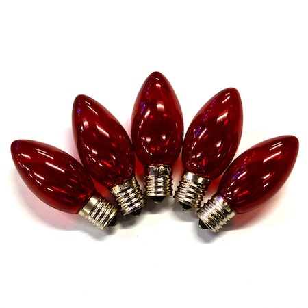 Holiday Bright Lights Holiday Bright Lights Incandescent C9 Red 25 ct Replacement Christmas Light Bulbs 0.08 ft., PK25 BU25C9X3-TRDA